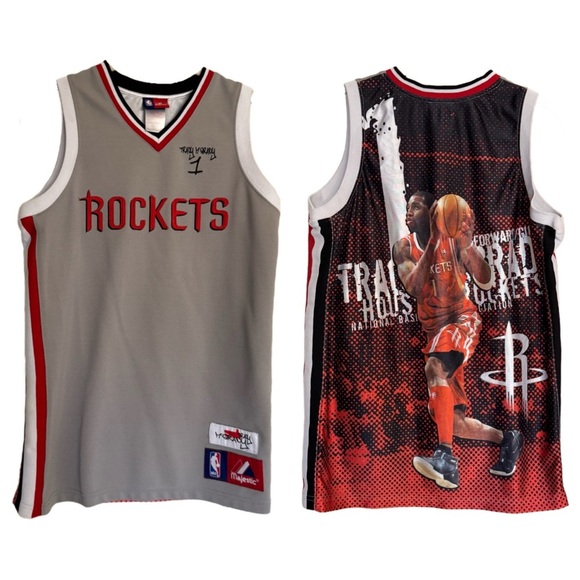 Tracy McGrady Houston Rockets Jersey Youth 14-16 Boys Majestic Vintage NBA T-MAC - Picture 1 of 16